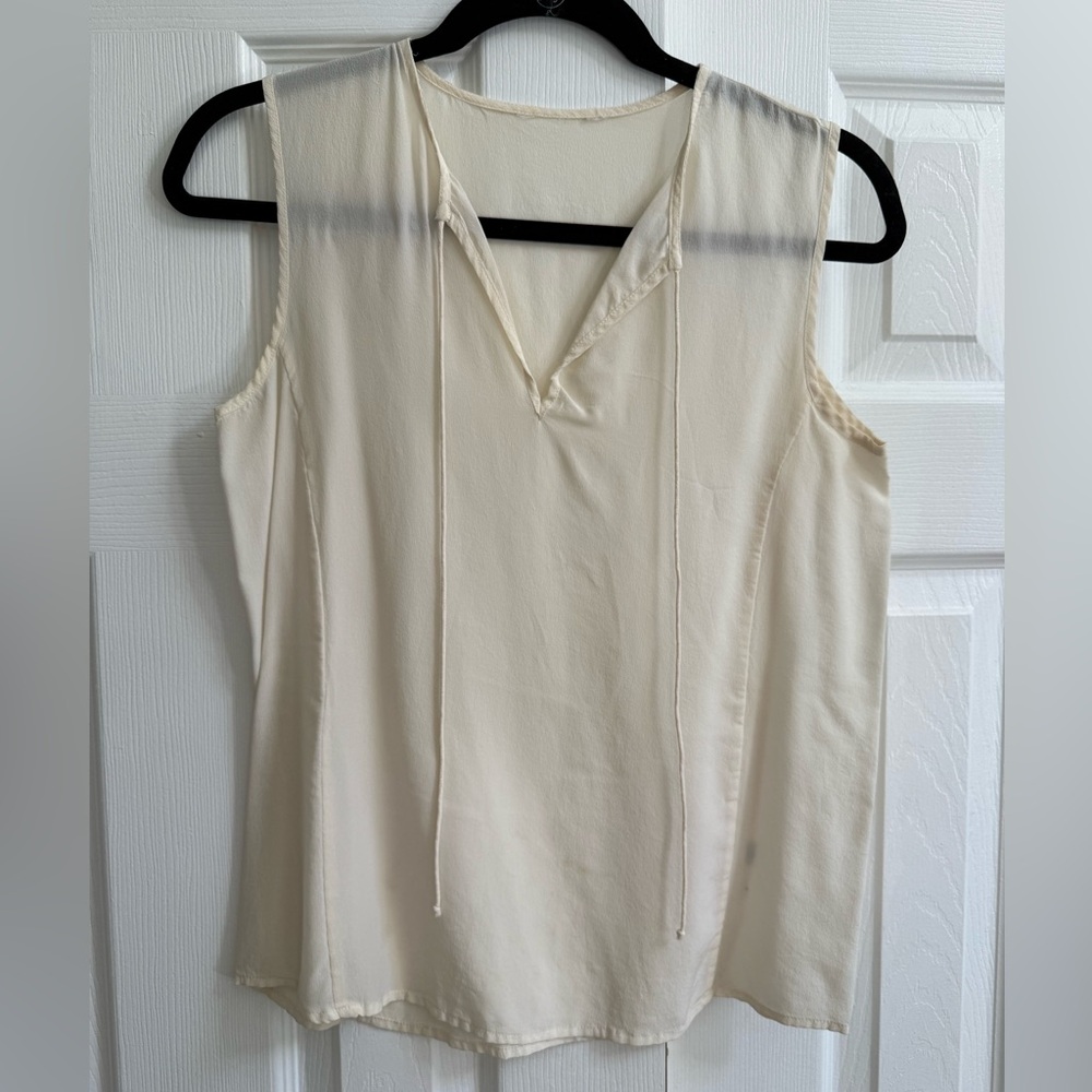 Massimo Dutti Silk Cream Blouse